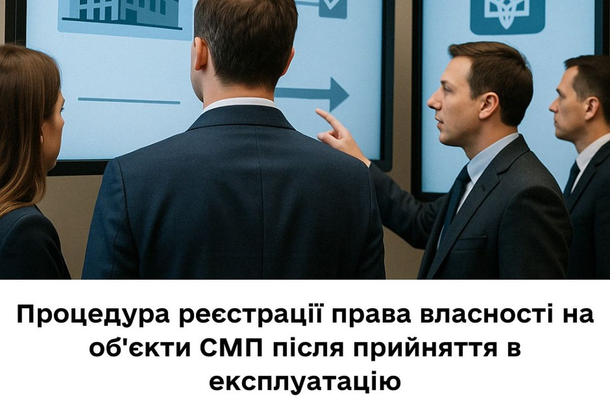 Процедура реєстрації права власності на об’єкти СМП після прийняття в експлуатацію